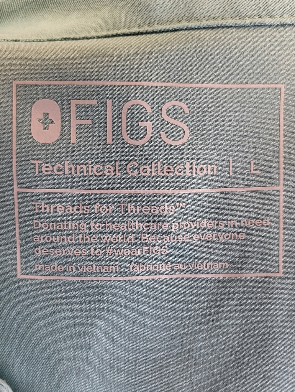Figs Rafaela Oversized Sleeveless Scrub Top in Seafoam Green Teal size Large - Picture 6 of 7